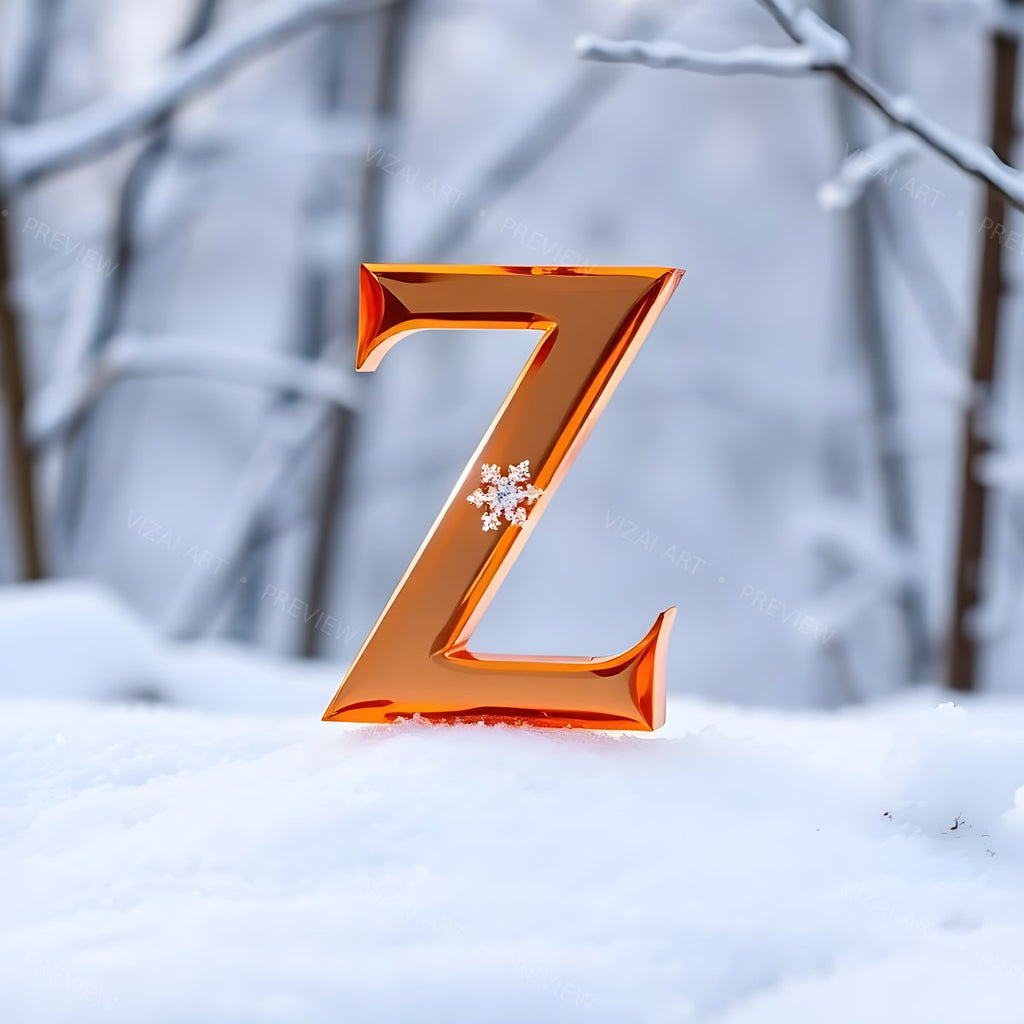 Letter Z printable wall art