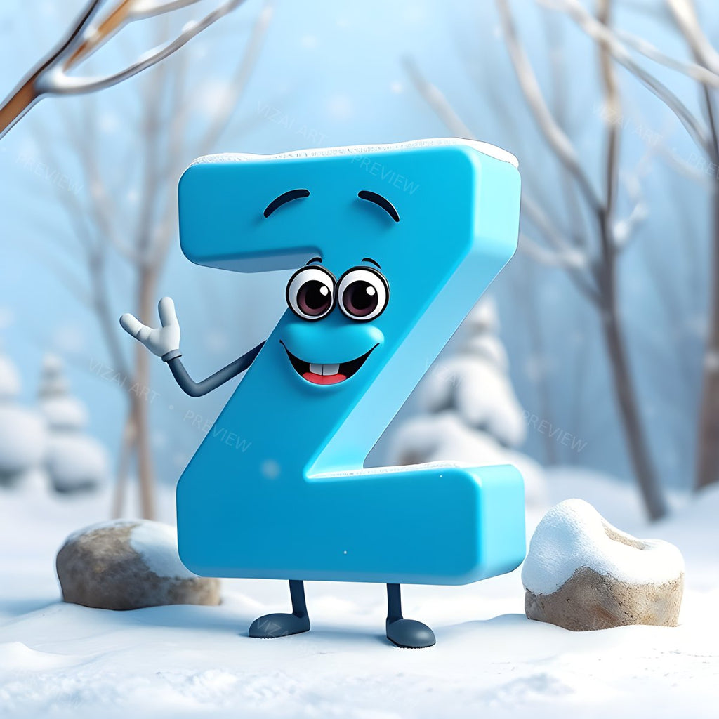 Letter Z printable wall art