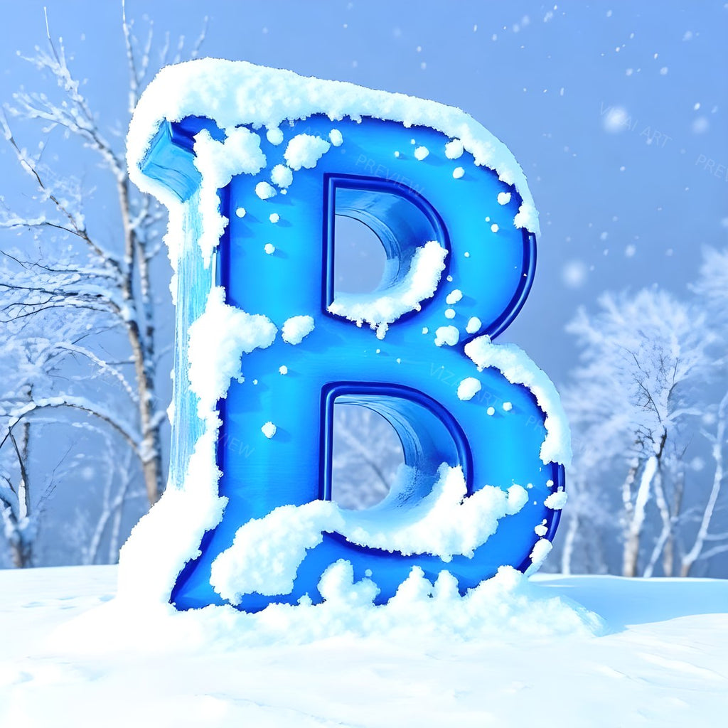 Letter B printable wall art