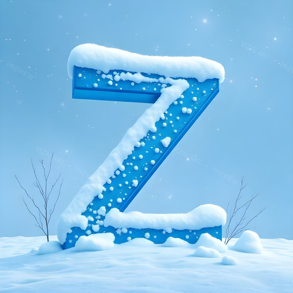 Letter Z printable wall art